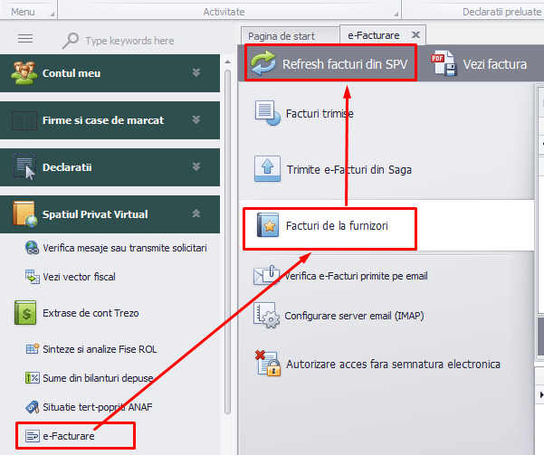 Generare PDF la facturi